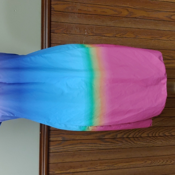Cover Up and Dress Swimsuit Rainbow Ombre Bra Top NWOT XL - Picture 8 of 14